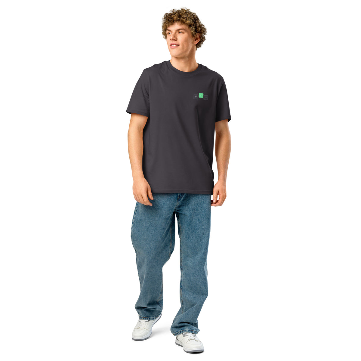 Anthracite Career Path Undefined Rails developer T-shirt with Off By One front chest logo