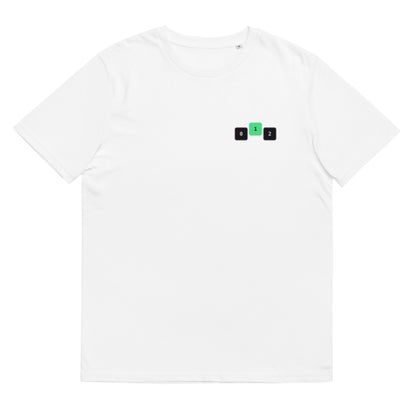 White Career Path Undefined Rails developer T-shirt with Off By One front chest logo